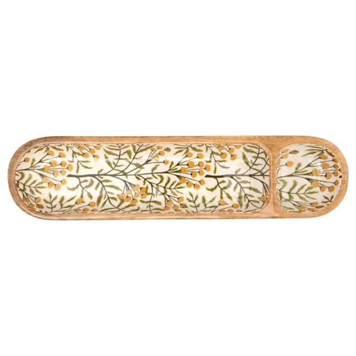 2 Section Tray - Autumn Acorn
