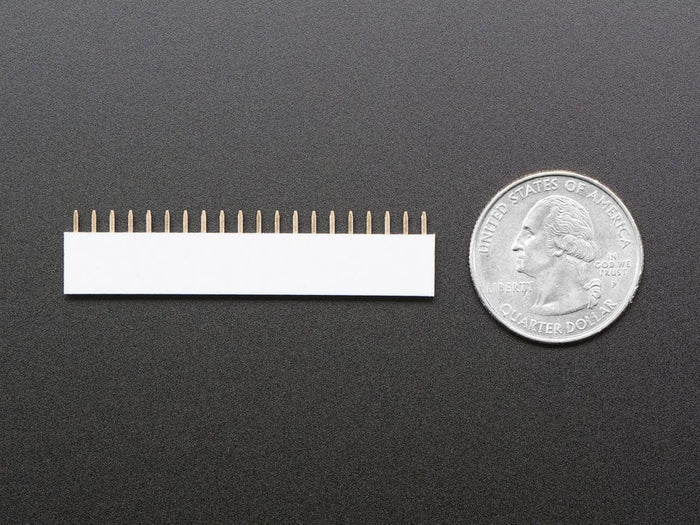 20-pin 0.1" Female Header - White - 5 pack by The Pi Hut - The Pi Hut