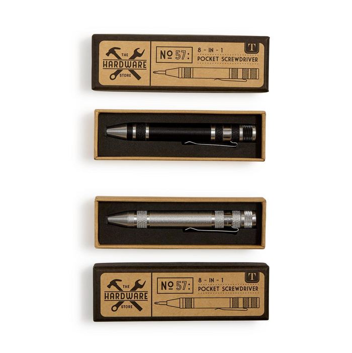 8-in-1 Pocket Screwdriver Multi Tool in Gift Box, 2 Colors