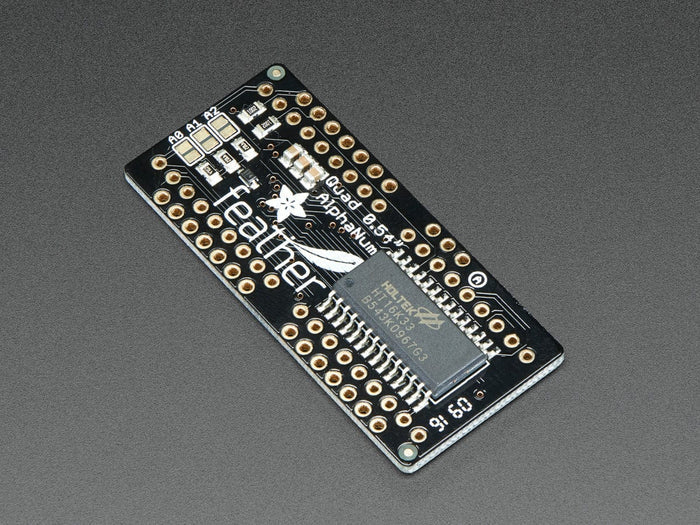 Adafruit 0.54" Quad Alphanumeric FeatherWing Display - Green by Adafruit - The Pi Hut