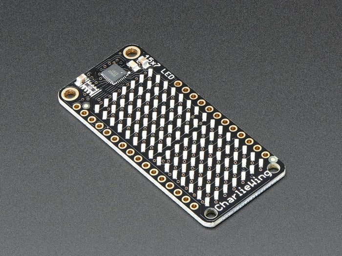Adafruit 15x7 CharliePlex LED Matrix Display FeatherWing - Red by Adafruit - The Pi Hut