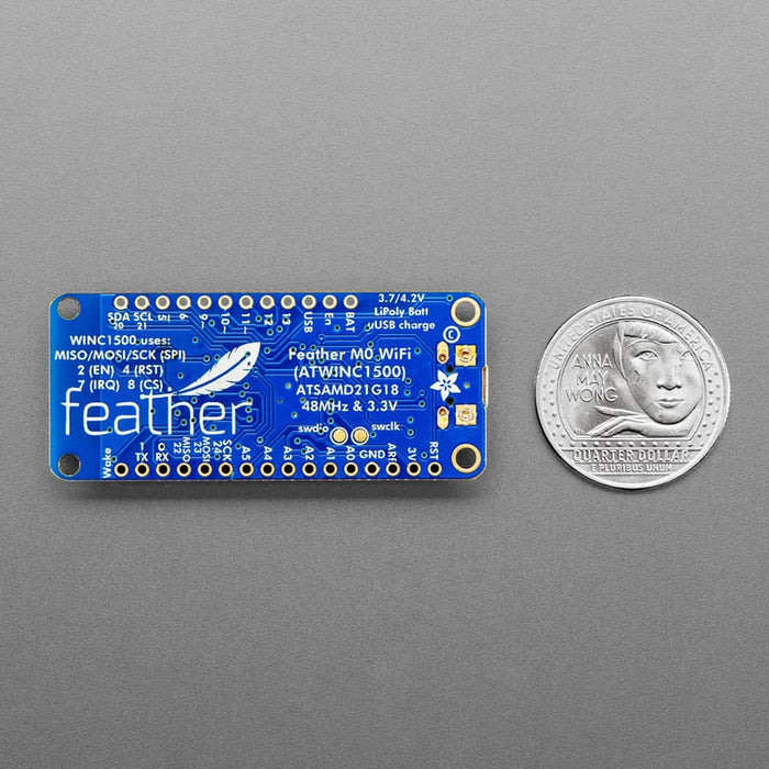 Adafruit Feather M0 WiFi with uFL - ATSAMD21 + ATWINC1500 by Adafruit - The Pi Hut