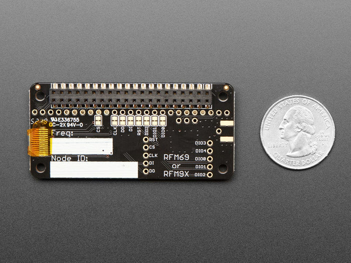 Adafruit LoRa Radio Bonnet with OLED - RFM95W @ 915MHz (RadioFruit) by Adafruit - The Pi Hut