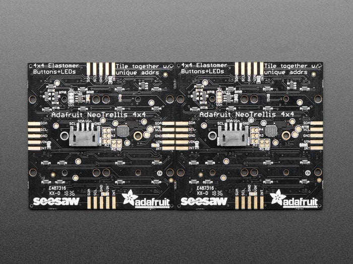 Adafruit NeoTrellis RGB Driver PCB for 4x4 Keypad by Adafruit - The Pi Hut