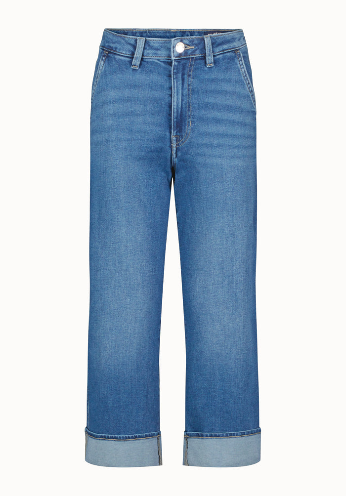 Buffalo Women Jeans Navy Denim Denim Pants Stretch