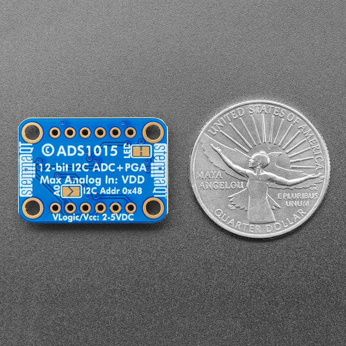 ADS1015 12-Bit ADC - 4 Channel with Programmable Gain Amplifier - STEMMA QT / Qwiic by Adafruit - The Pi Hut