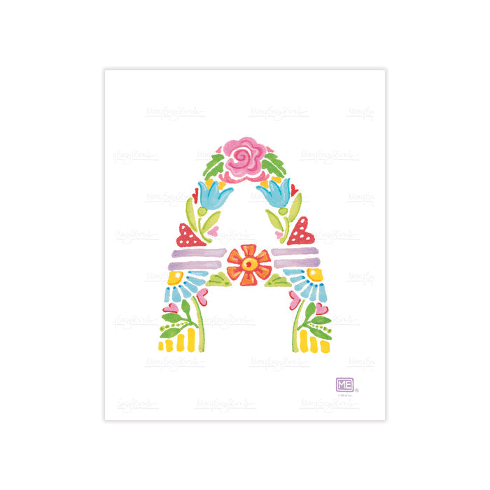 Alphabet Garden Letter A Small Print