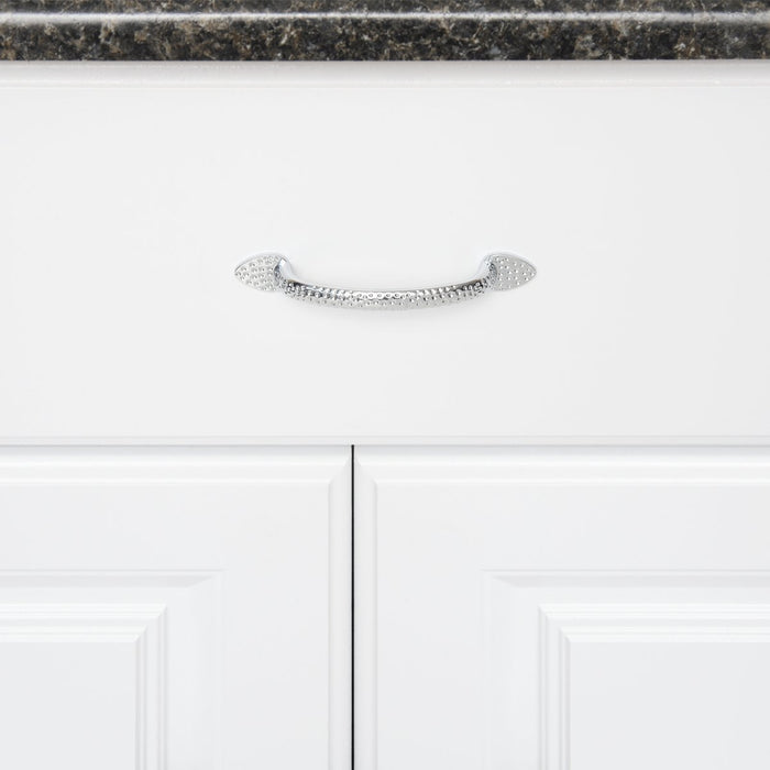 AmazonBasics Triangle Foot Cabinet Handle, 5.5 Length Polished Chrome, 10-Pack