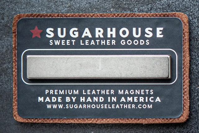 American Flag Leather Magnet
