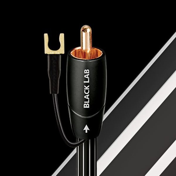 AudioQuest Black Lab 3M Subwoofer Cable with chassis ground connector 3 Metre