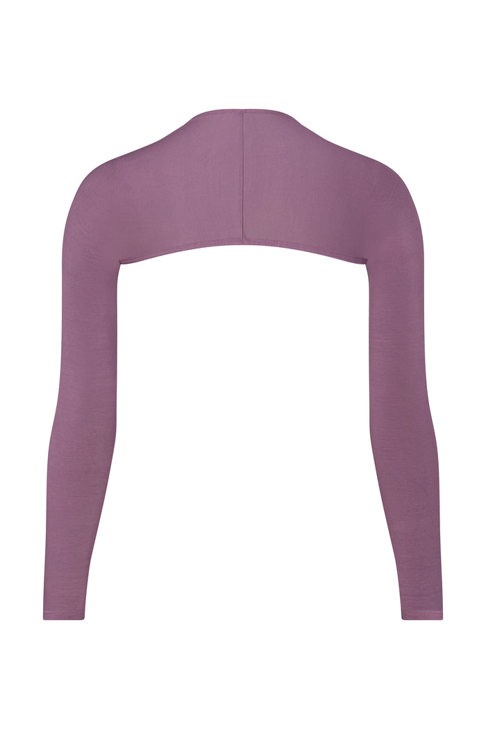 BALLET BOLERO IN AUBERGINE