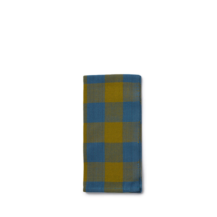 Big Gingham Napkin 3 in Blue (Set of 2)