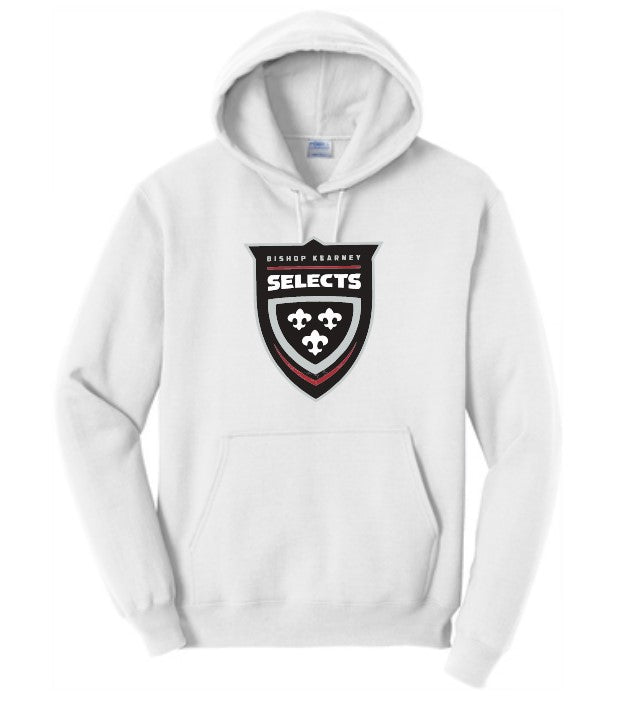 BK Selects Adult White Cotton Hoodie