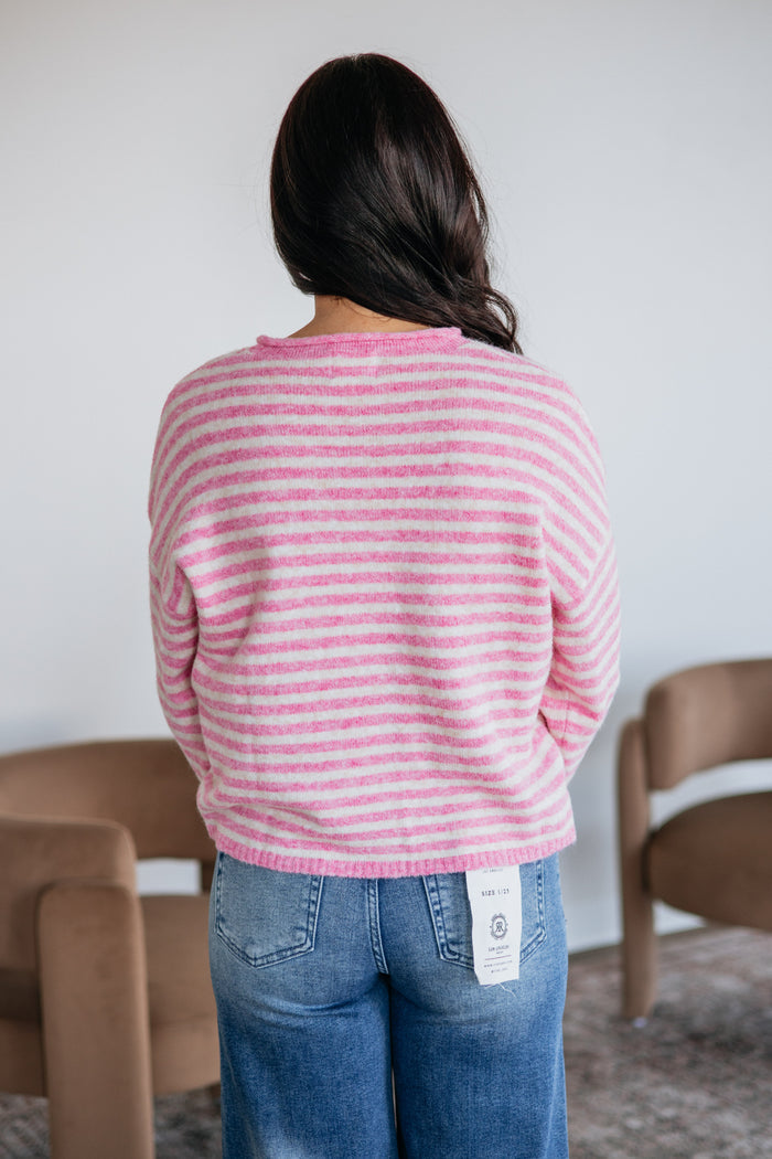 Brayden Striped Sweater - Taffy