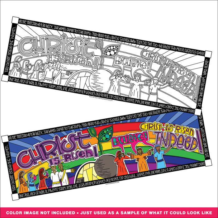 Christ is Risen Coloring Page & Poster