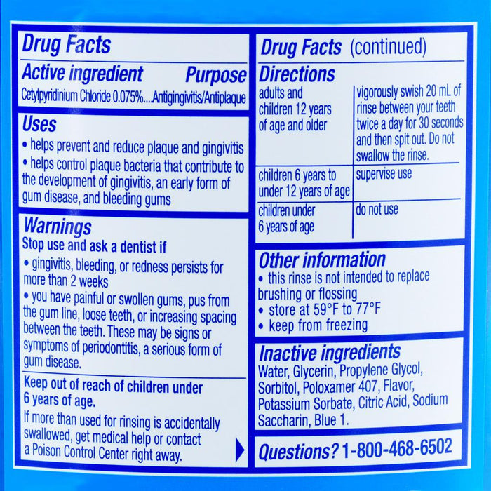 Colgate Total Advanced Pro-Shield Mouthwash, Peppermint, 2 Units / 1 L 383848 Ebuystt