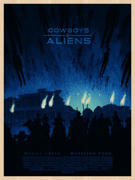 Cowboys and Aliens Daniel Danger Wood Variant Daniel Danger poster