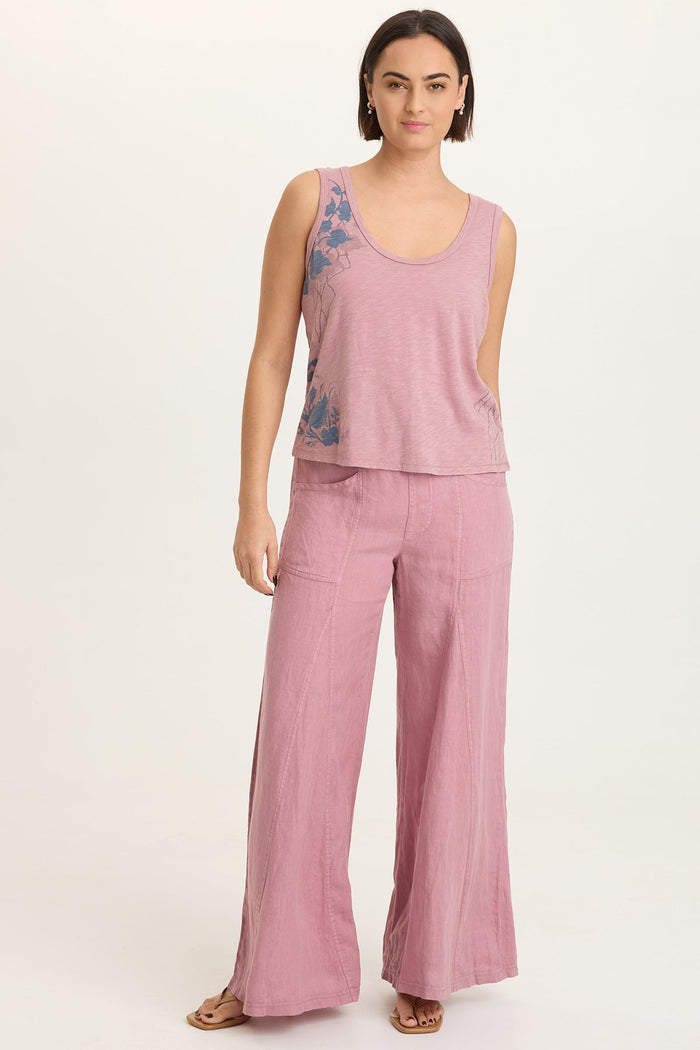 XCVI Elaine Linen Wide Leg Pant