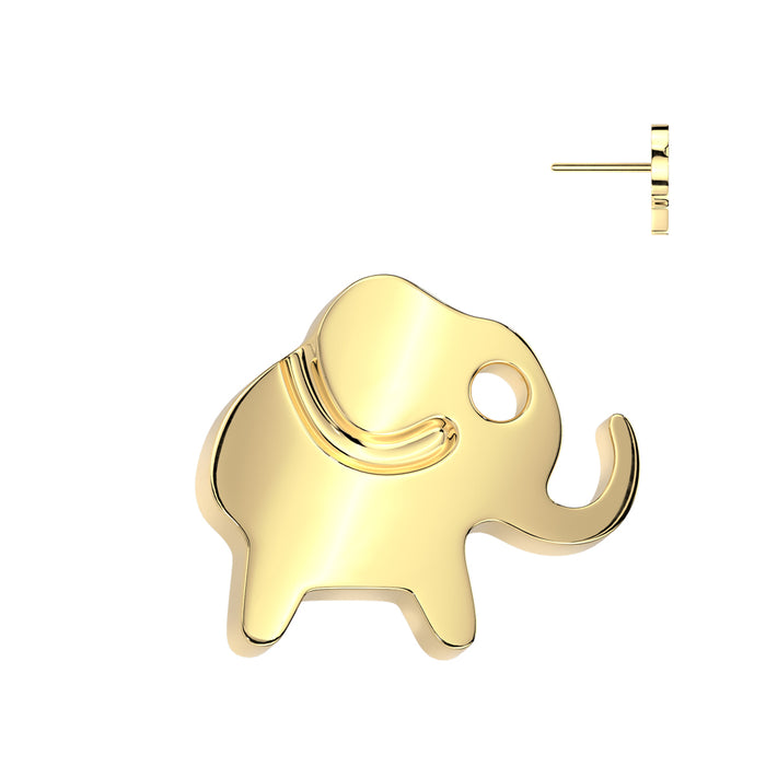 Elephant Flat Back Earring