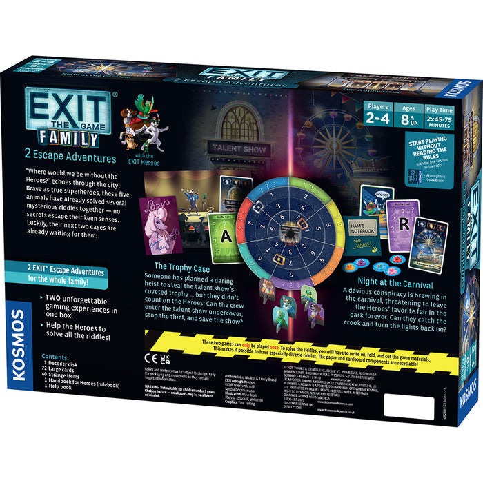 EXIT: The Game - Family - The Trophy Case, Night at the Carnival Games Thames & Kosmos