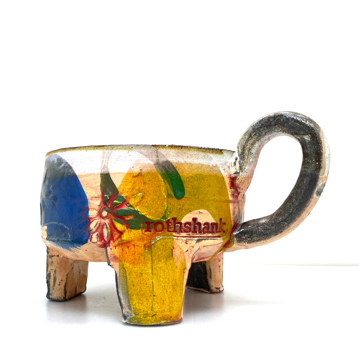 Footed soup bowl