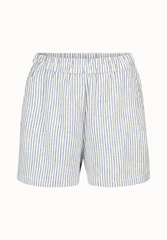Buffalo Women Shorts Grey Woven Casual Shorts Linen-Blend Relaxed Fit