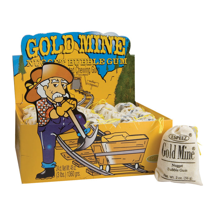 Gold Mine Bubble Gum - Original 24ct Display Box