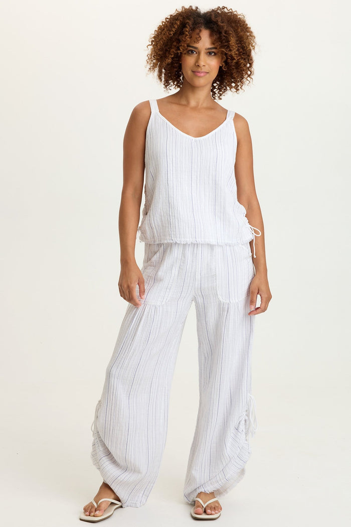 XCVI Grethel Stripe Gauze Tank