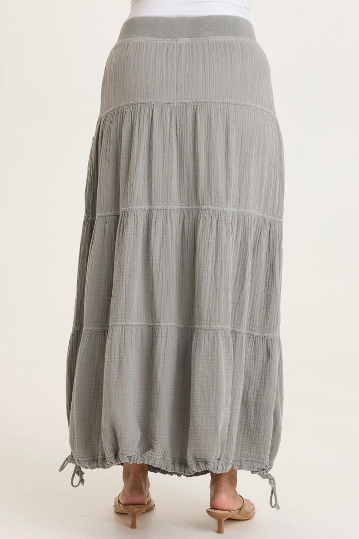 XCVI Hewson Gauze Bubble Tiered Skirt
