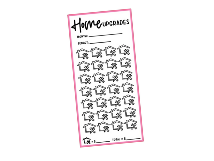 Home Upgrades | Savings Insert or Cash Envelope | Square | Pick Your Budget