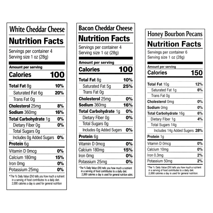 Cheddar Cheese and Pecan Nutrition Facts