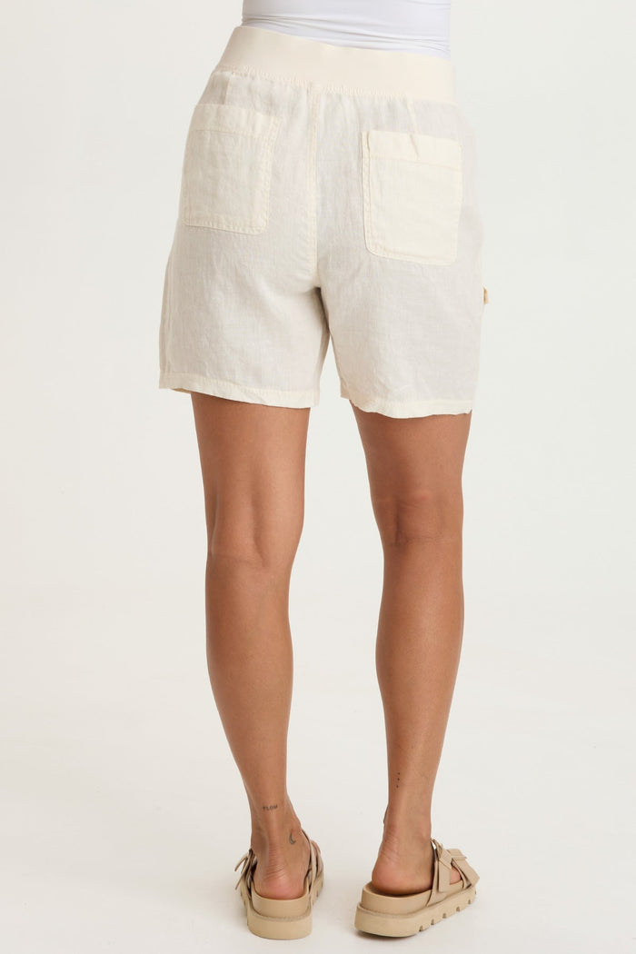 XCVI Jayci Linen Cargo Short