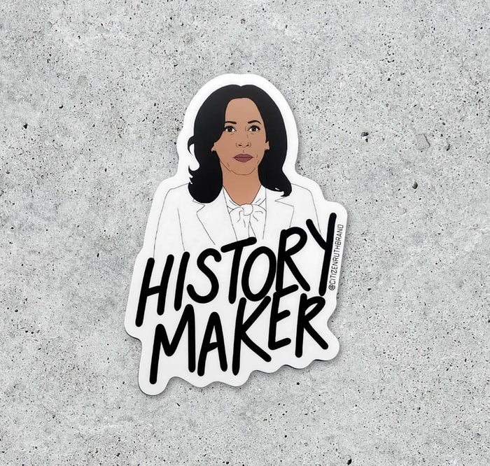 Kamala Harris History Maker vinyl sticker