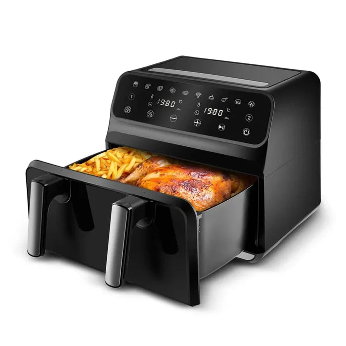 Airfryer numérique à une chambre Karaca Multifry XXXL avec séparateur et fenêtre en verre, 9 litres