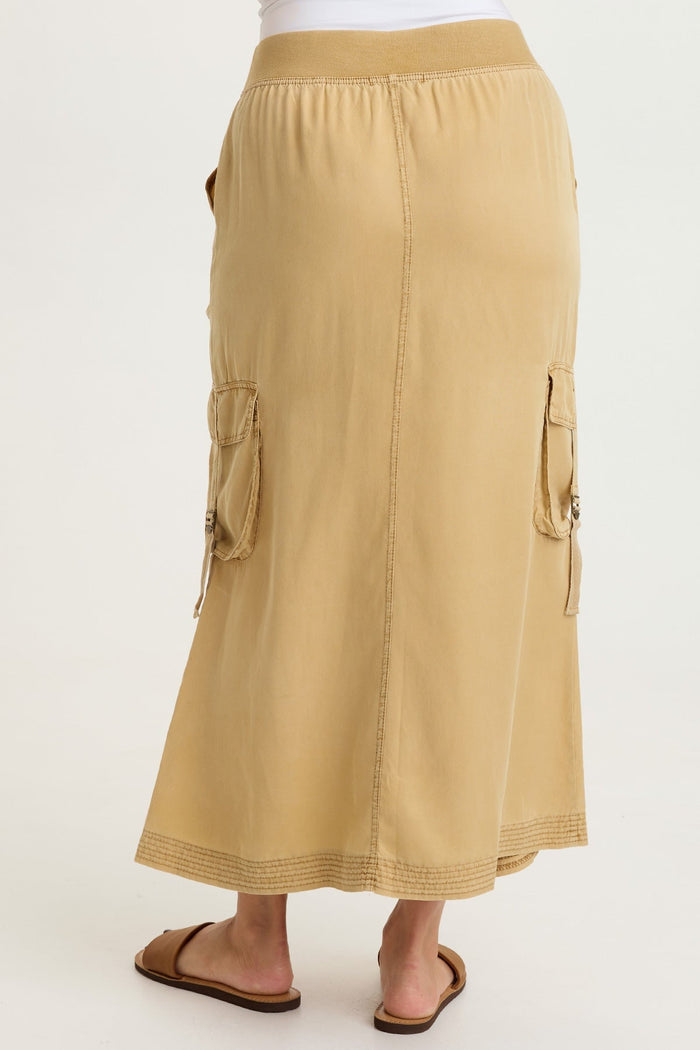 XCVI Kimo Tencel Cargo Maxi Skirt