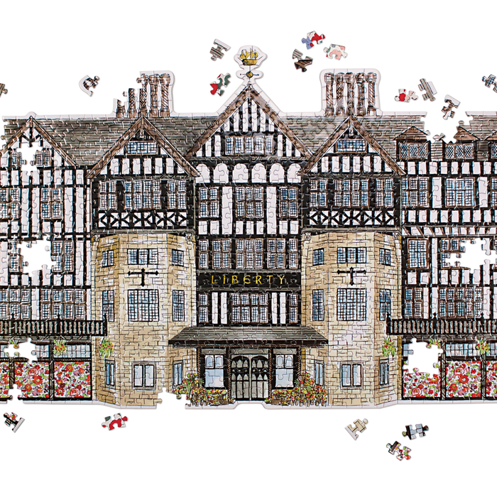 Liberty London Tudor Building 750 Piece Shaped Jigsaw Puzzle 750 Piece Puzzles Liberty London Collection