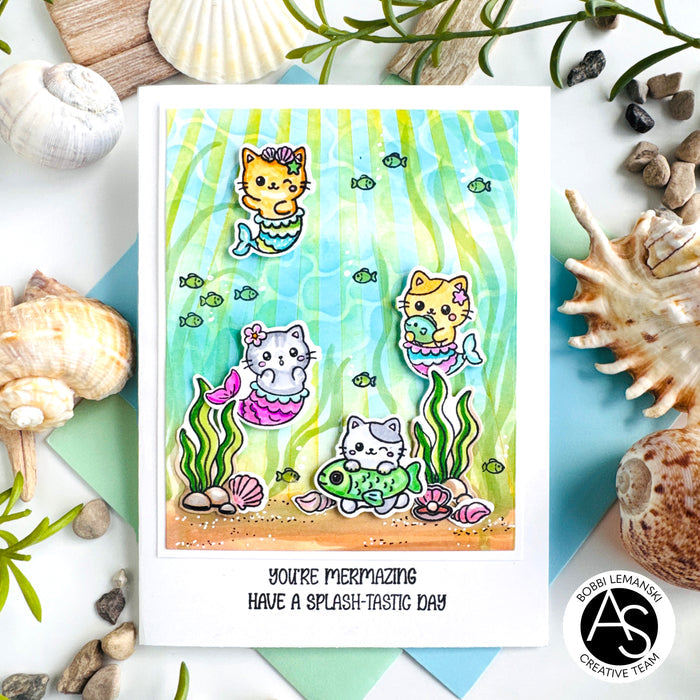 Mermaid Kitties Stamp & Die Bundle