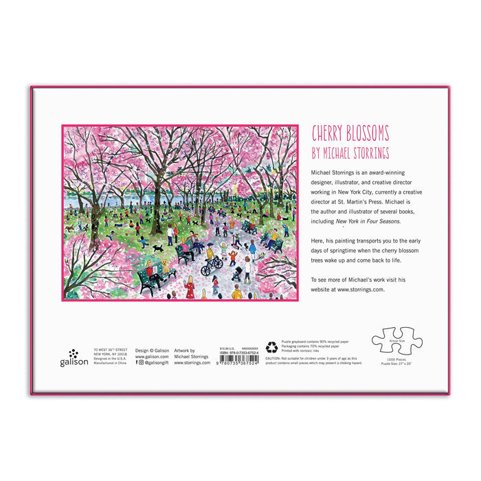 Michael Storrings Cherry Blossoms 1000 Piece Puzzle 1000 Piece Puzzles Michael Storrings Collection