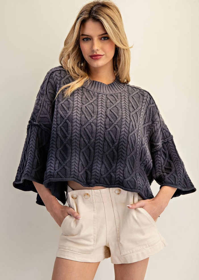 Midnights Ombre Cable Knit Sweater