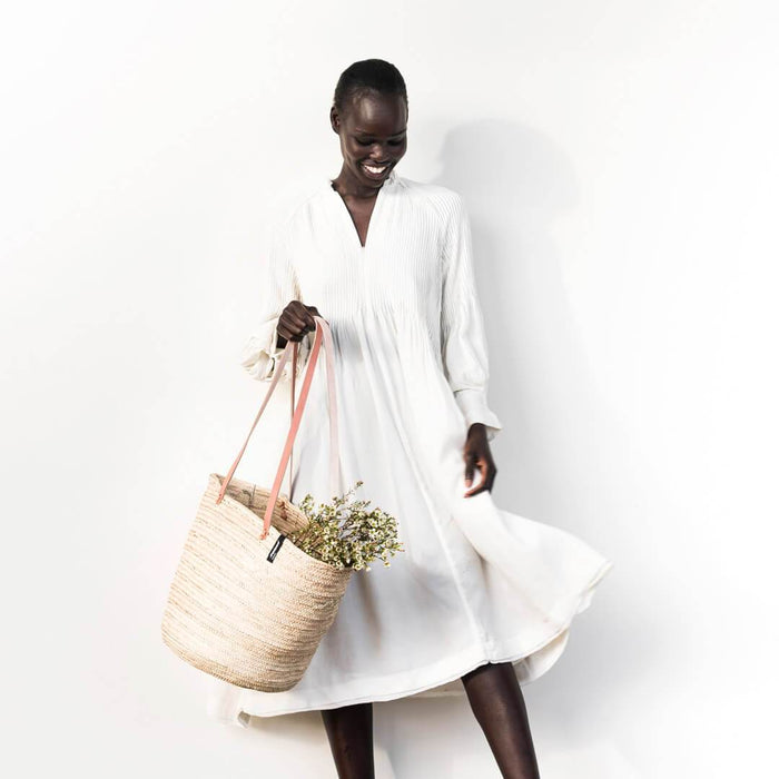 MIFUKO Mkeka Shopper Basket | Natural