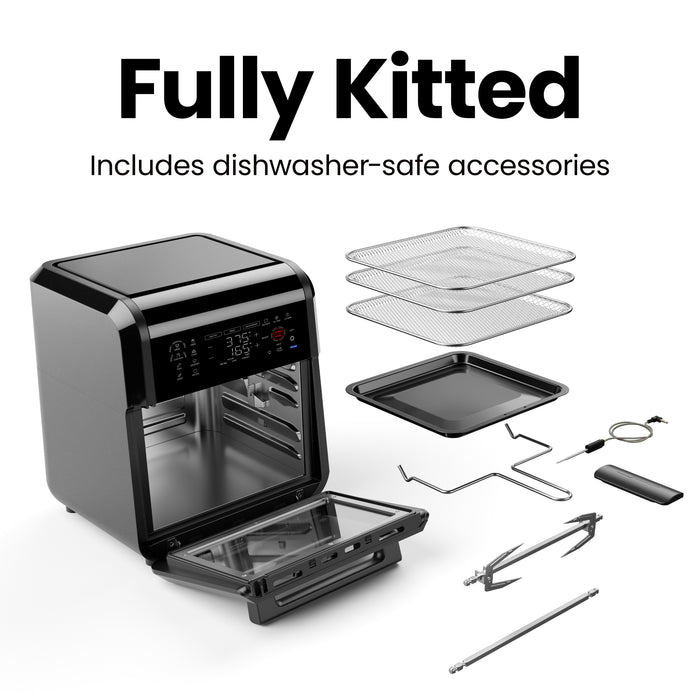 Multifunctional Digital Air Fryer w/ Integrated Smart Thermometer - 12 Quart