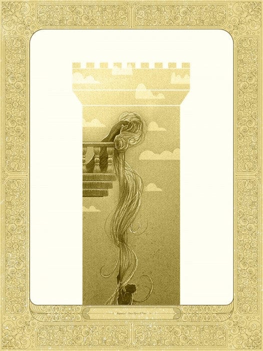 Once Upon A Time Rapunzel Variant Kevin Tong poster