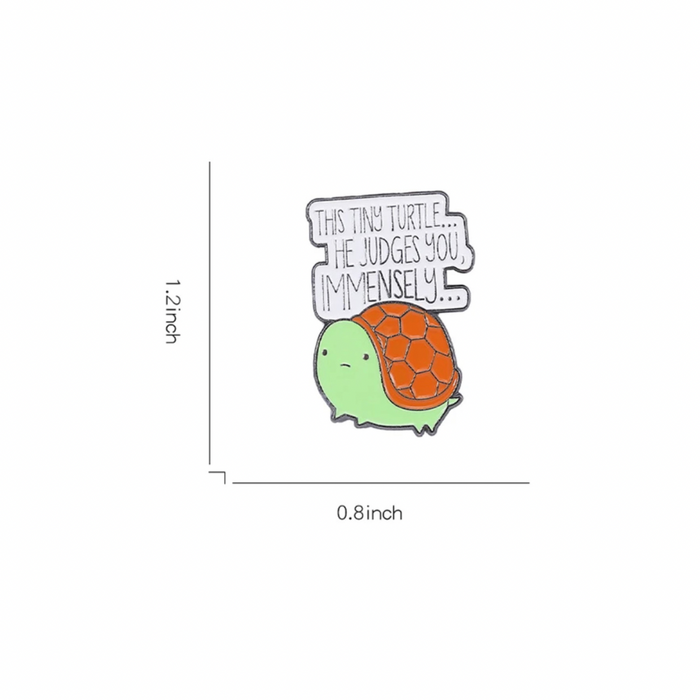 π Pin: This Tiny Turtle Judges You
