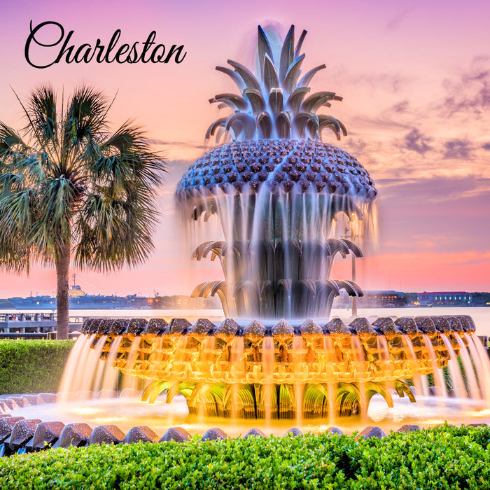 Pineapple Fountain - Southern Symbol of Hospitality
