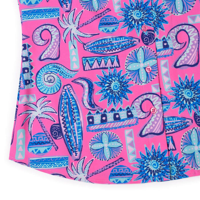 RSVLTS RSVLTS Women's Short Sleeve Shirt Pink Sand Beach – Women's KUNUFLEX Short Sleeve Shirt
