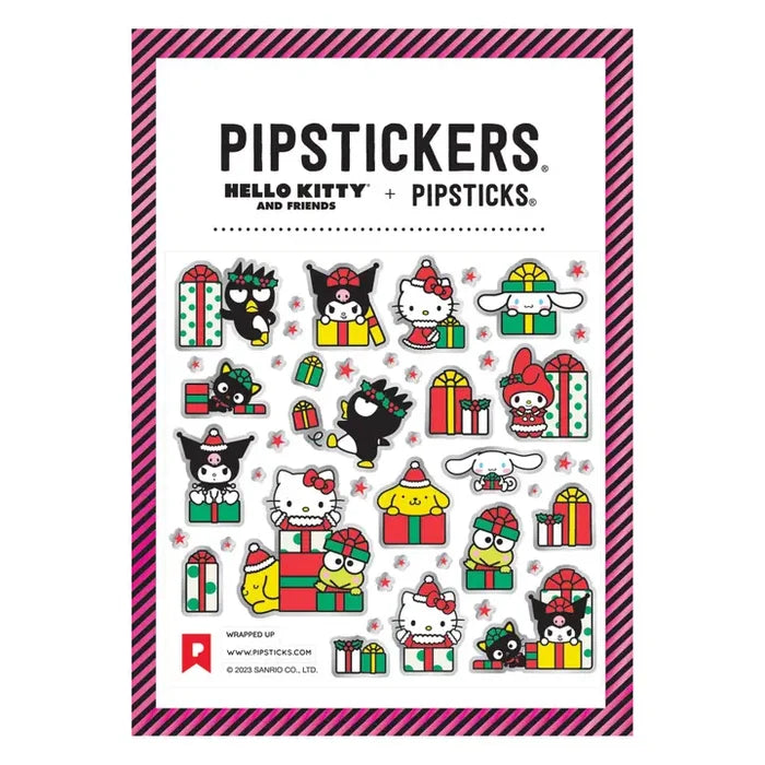 Pipsticks + Hello Kitty Wrapped Up Holiday Sticker Sheet