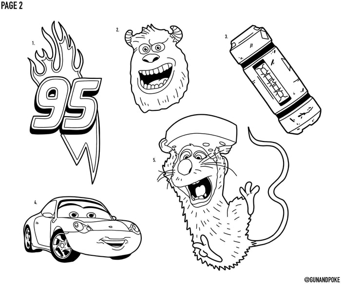 Pixar inspired designs by Amy
