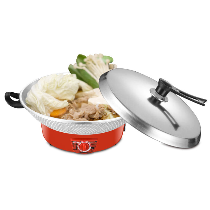 PowerPac Electric Wok, Steamboat, Multi Cooker, Frying Pan 14 Inch (PPEC816)
