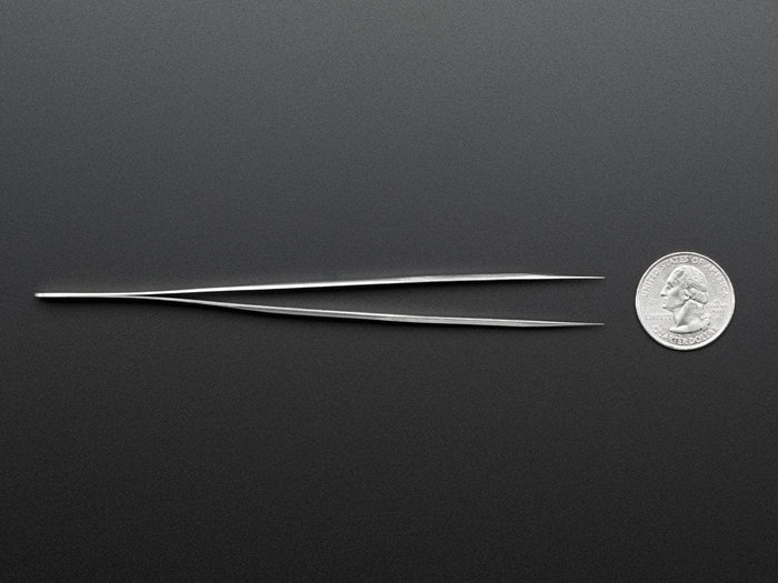 Precision Straight Tweezers - Rhino SW-11 by The Pi Hut - The Pi Hut
