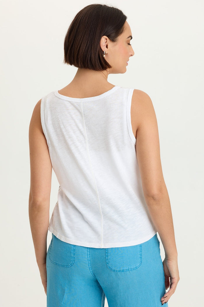 XCVI Printed Etano Jersey Tank
